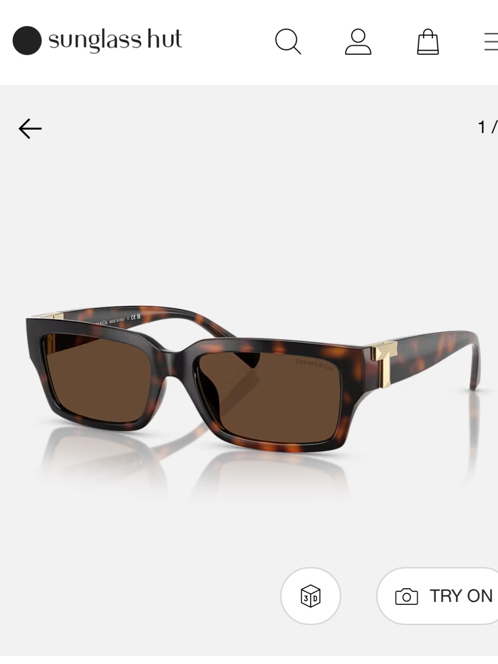 Tiffany & Co. Tortoise Brown Sunglasses